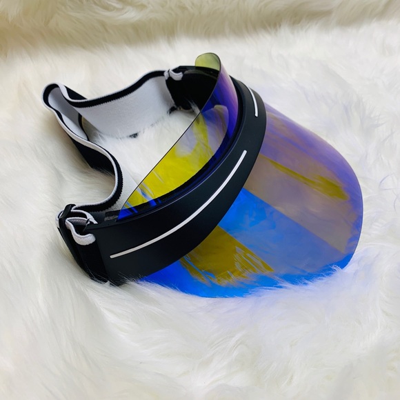Futuristic mirror purple yellow sunvisor - Picture 1 of 5